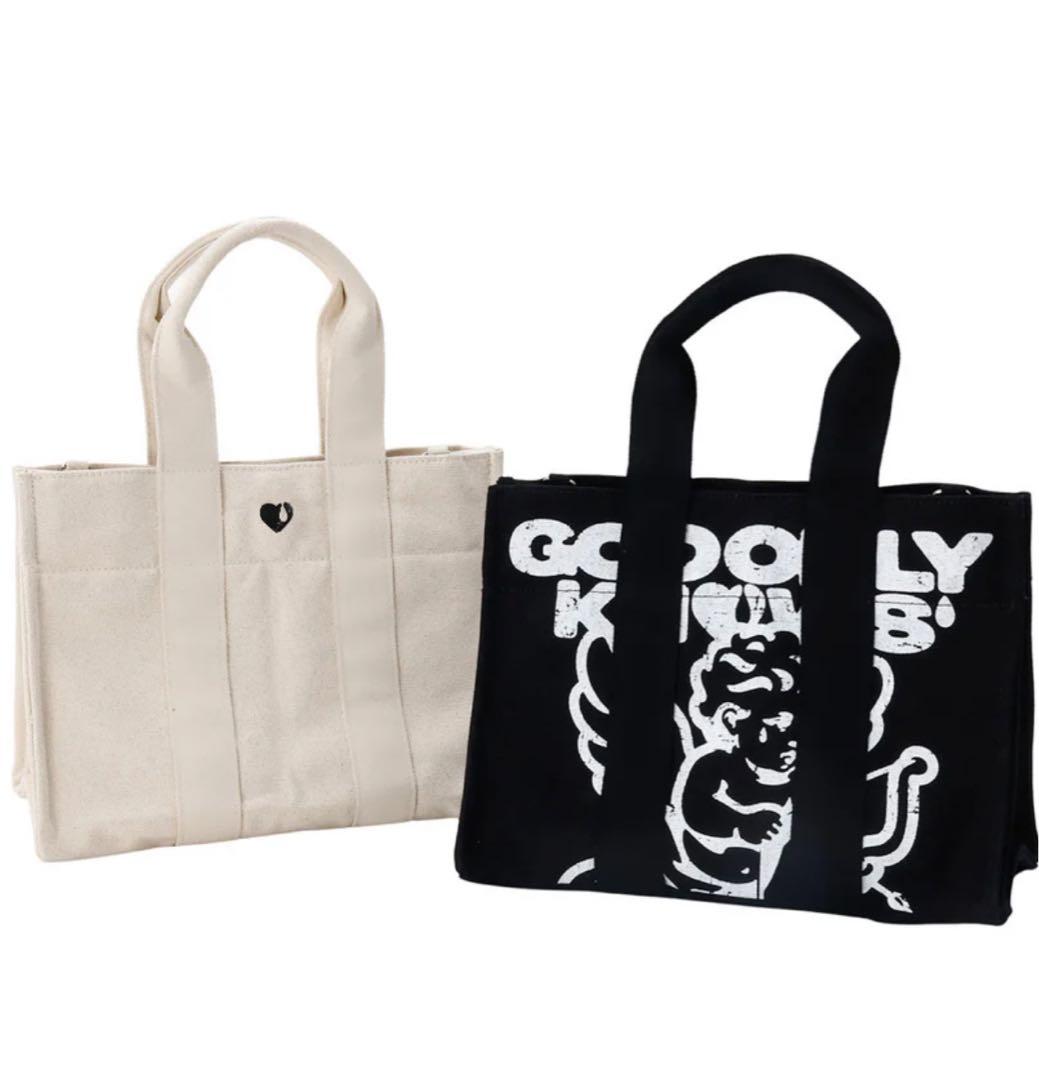 GOD ONLY KNOWS ANGEL LOGO TOTE BAG ブラック - メルカリ