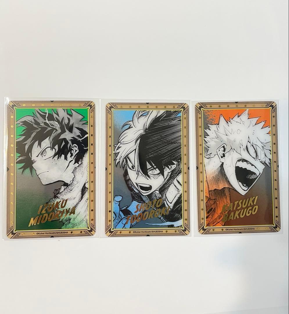 ヒロアカ 原画展 箔押しクリアカード 緑谷 爆豪 轟 オリジン組 - メルカリ