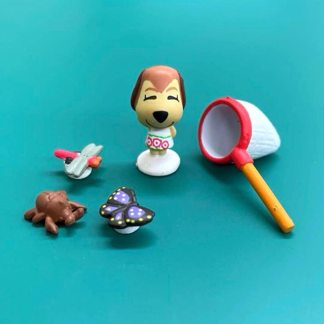 どうぶつの森 森をつくろう！ F-27 マロン 虫取り網 昆虫 フィギュア5種 今年も新昆虫が登場！ シリーズ第7弾、ガチャ「昆虫の森 INSECT WARS