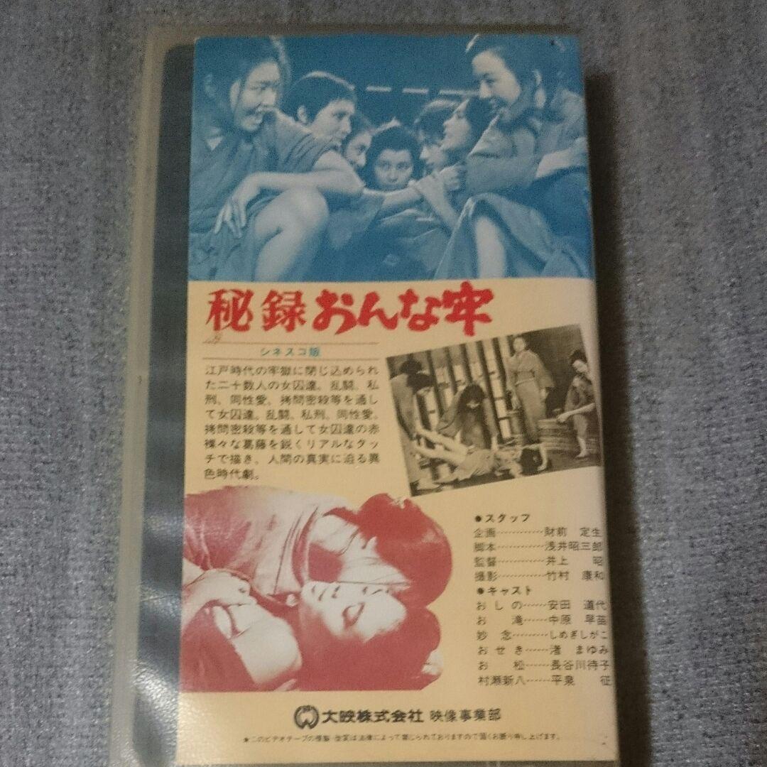 【VHS】秘録おんな牢 【希少】