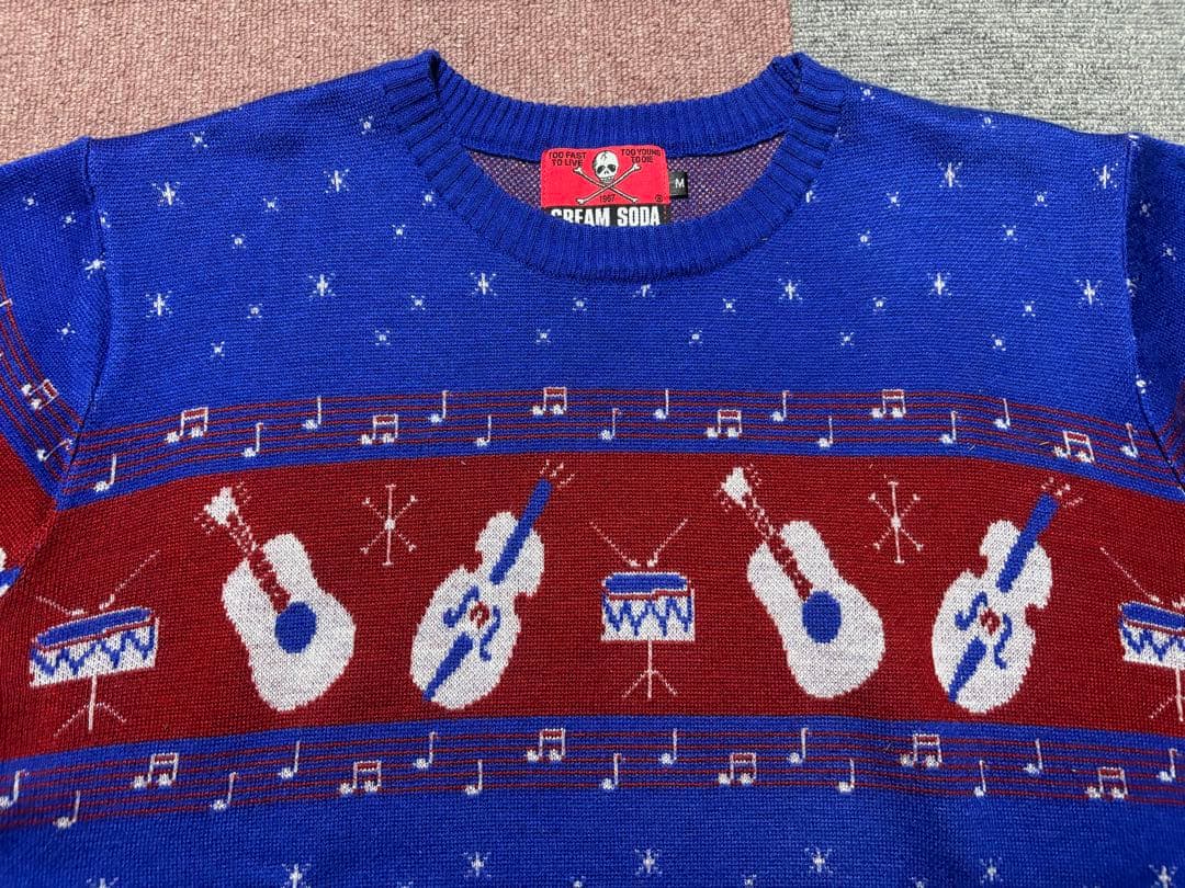 クリームソーダ セーター M 音符 50s ロカビリー - メルカリ