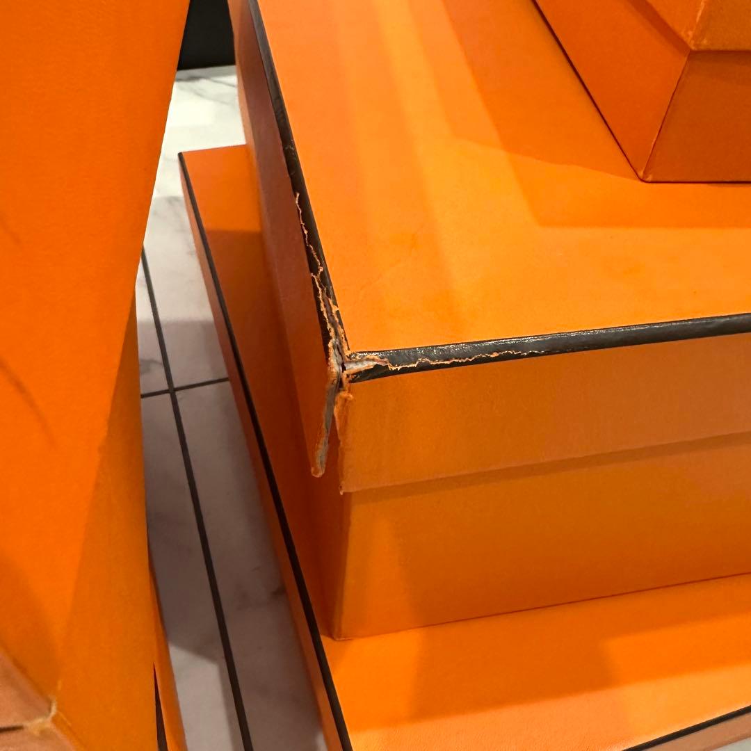 HERMES エルメス オレンジ 空箱 6個セット 正規品 衣類 収納 ギフト