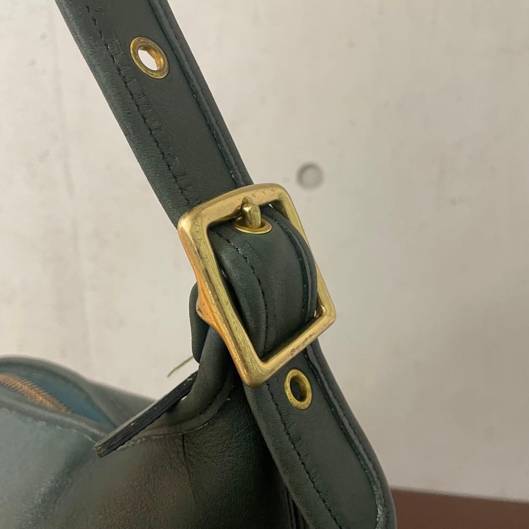 オールドコーチ バケツ型 ショルダーバッグ グリーン - メルカリ