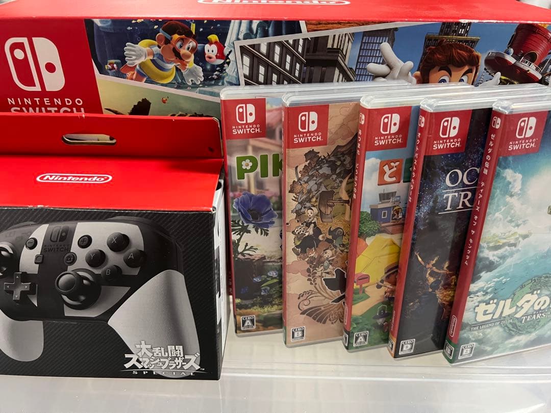 Nintendo Switch マリオ オデッセイセット + ソフト5本 - メルカリ