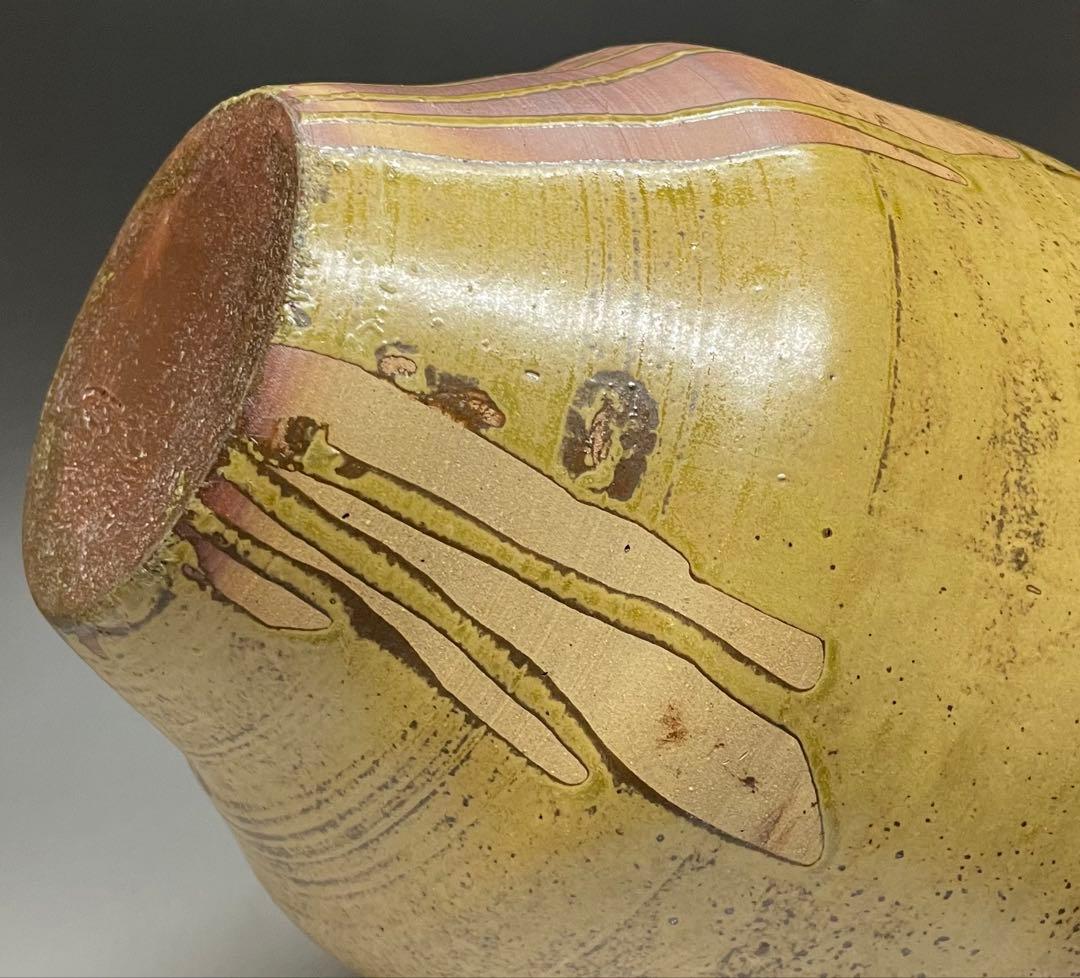 石田陶春 丹波 茶壺 飴釉 飾壺 茶道具 共箱 栞等 LW573 - メルカリ