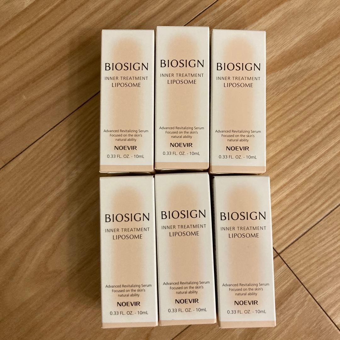 【最終価格】ノエビアバイオサインインナートリートメント　リポソームミニ6本セット ノエビアバイオサインインナートリートメントリポソームリフィール2本