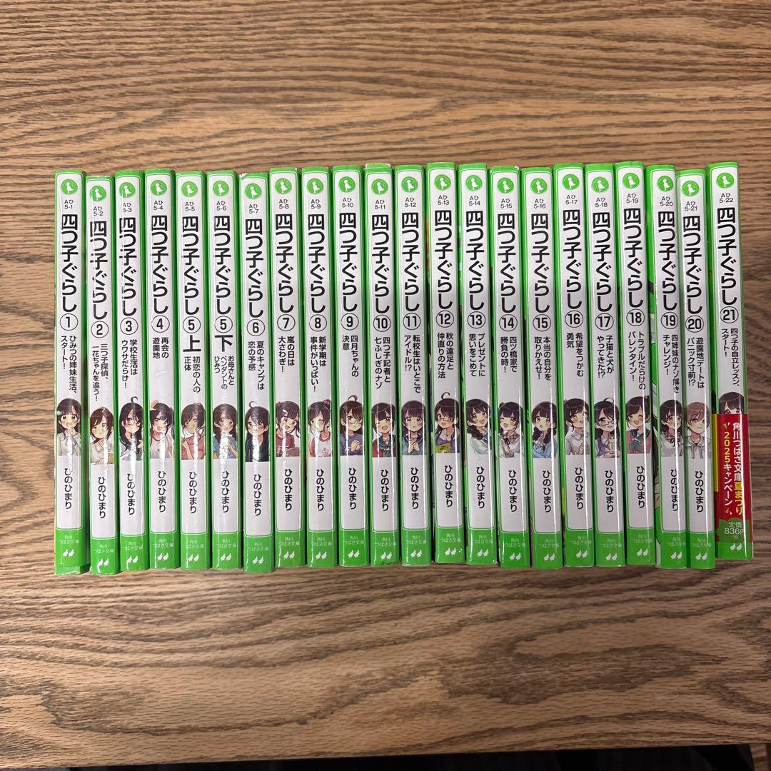 四つ子ぐらし 1-21巻 全22冊セット 5巻は上下巻2冊よつごぐらし - メルカリ