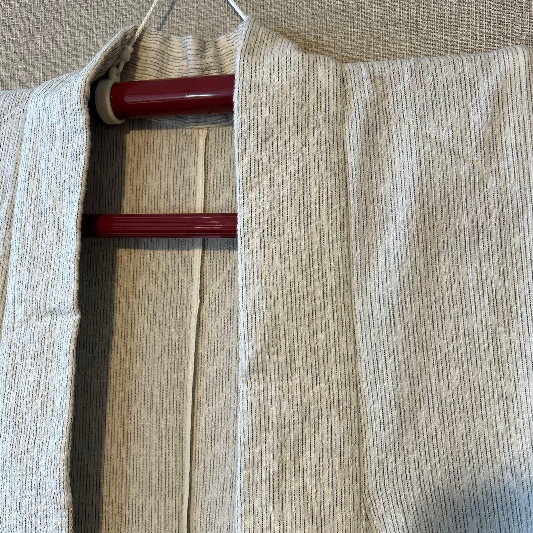 美品　トールサイズ　阿波しじら　浴衣　単衣　裄丈69 身丈168