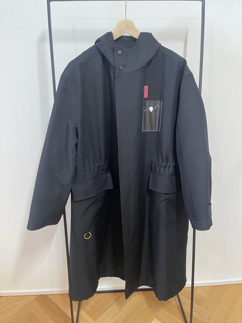 フード付き黒モッズコート オールウェザーモッズコート《All Weather-Tex》 (7442721-06