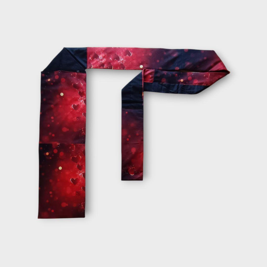 キラキラバレンタイン 名古屋帯 赤 ハート - メルカリ
