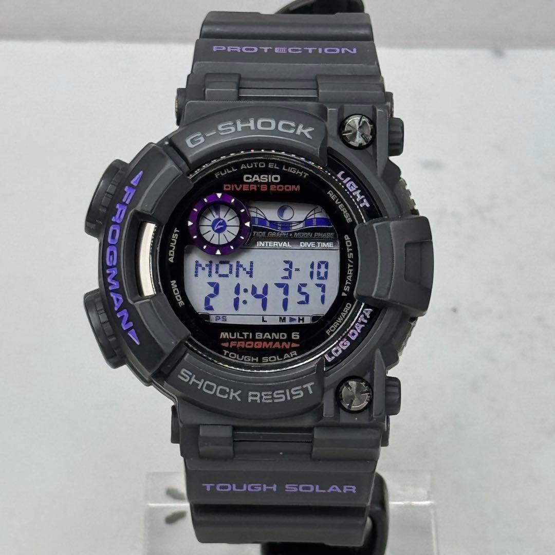 極美品G-SHOCK GWF-1000BP フロッグマン 電波ソーラー パープル - メルカリ