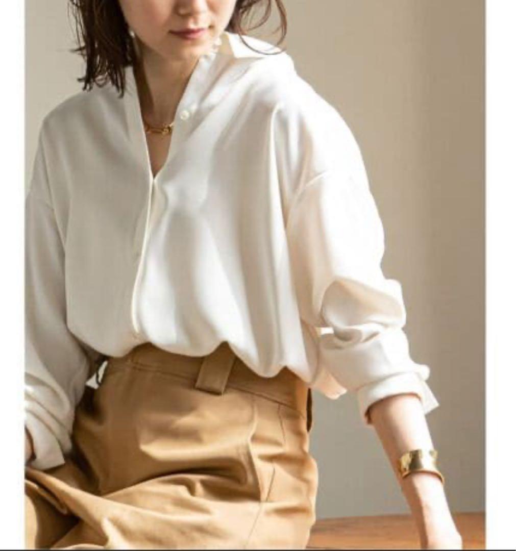 NOBLE シーズンカラープレーンシャツ ホワイト ノーブル NOBLE 《追加》シーズンカラープレーンシャツ14 （ホワイト