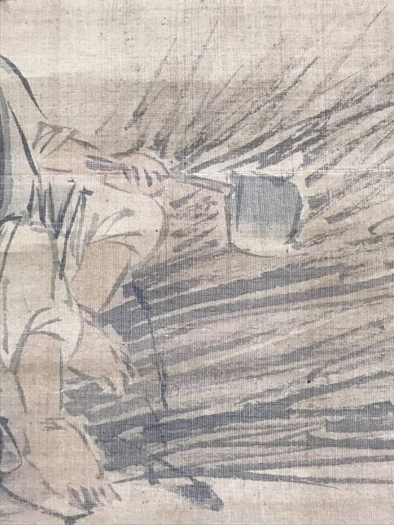 模写】長澤蘆雪/山事帰樵図/人物図/大幅/掛軸/名家伝来/AC-287 - メルカリ