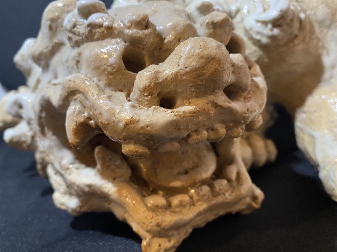 十代 三輪休雪 萩焼獅子置物 共箱 - メルカリ