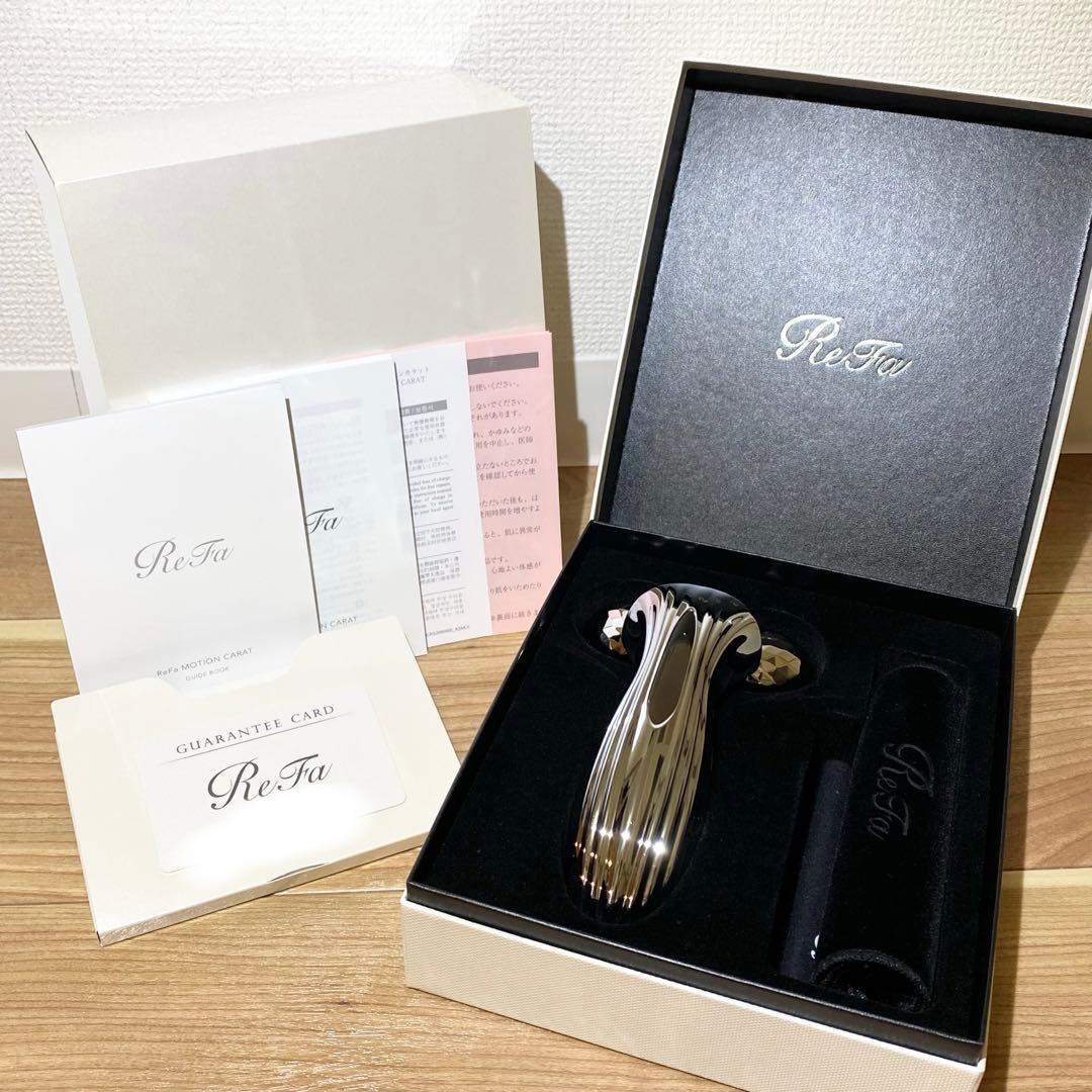 【美品】ReFa RM-CR2339B リファ モーションカラット　正規品 RM-CR2339B MTG 美容ローラー ReFa MOTION CARAT(リファモーション