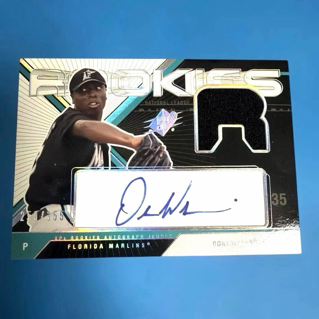 メジャー 野球カード ドントレルウイルス 直筆サインカード ジャージ