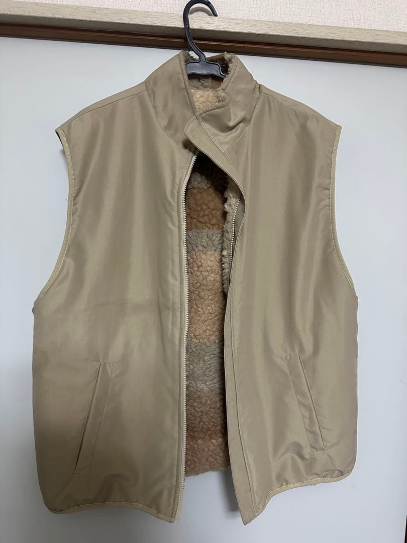 STUSSY ステューシー カラーブロック リバーシブル ベスト ボア