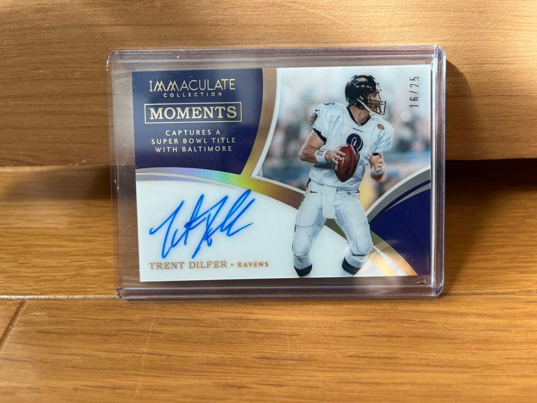 NFLカード Trent Dilfer 直書きサインカード25枚限定 25J TE ガンバ大阪 張奥林 直筆サインカード 50枚限定 : スポーツ