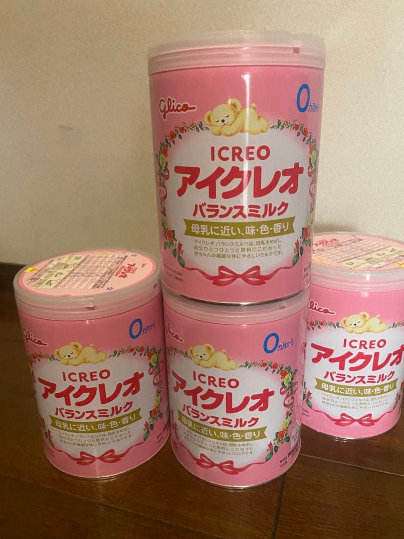 新品 ICREO アイクレオバランスミルク800g4缶 ほほえみらくらく