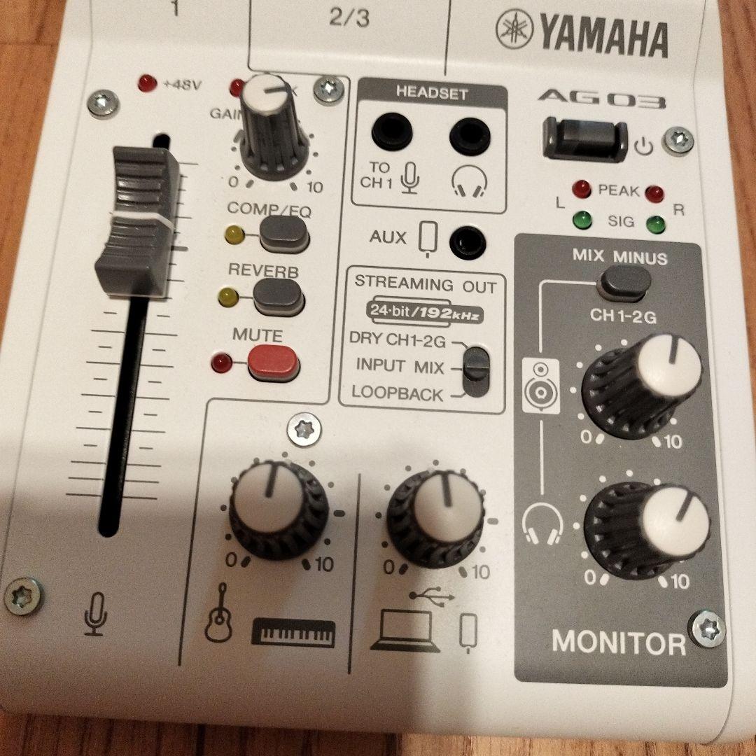 箱・付属品あり】YAMAHA AG03 ミキシングコンソール（おまけ付） AG03