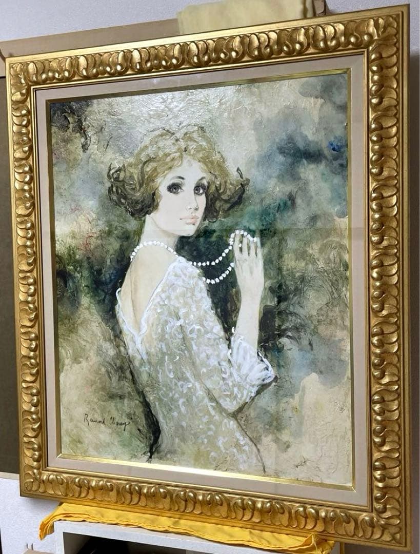 ベルナール・シャロワ『クレール』油彩 F12 原画 ギャラリー取扱作定価96