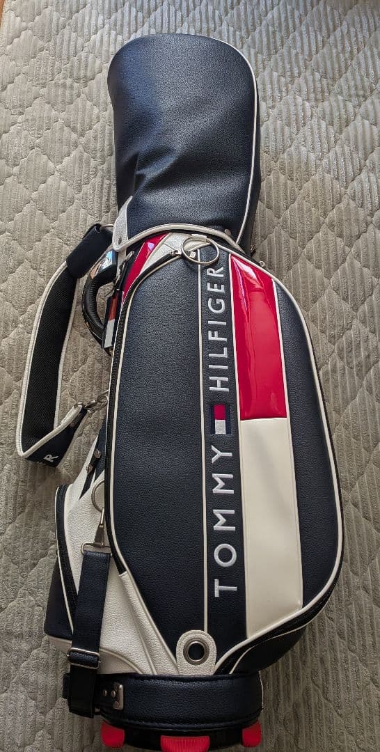 トミーヒルフィガー キャディバック ネイビー／レッド／ホワイト トミー ヒルフィガー ゴルフ TOMMY HILFIGER GOLF キャディバッグ