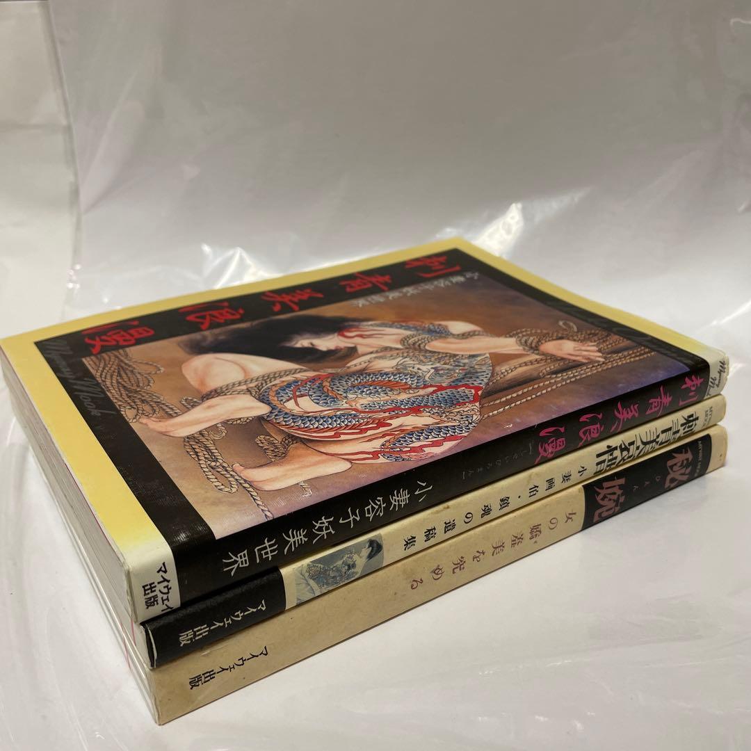 刺青美浪漫 小妻容子妖美世界、刺青美愛惜、秘婉 女の嬌羞美を極める　3冊セット