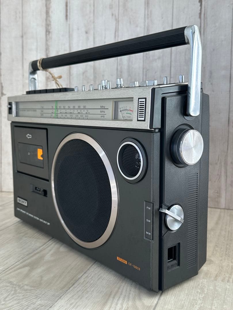 希少モデル SONY CF-1980II ラジカセ 昭和レトロカセットレコーダー