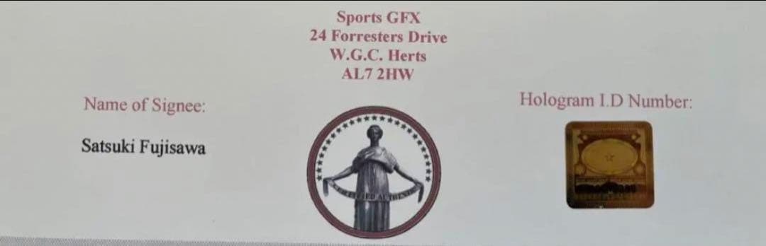 藤澤五月さん 直筆サイン付き写真 ロコ•ソラーレ 証明書付き 1枚 ①