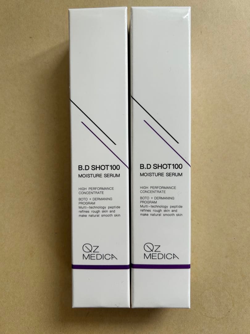 B.D SHOT100 MOISTURE SERUM 25ml 2本セット新品 bdショット 美容液 100 韓国コスメ 50代 塗る QzMEDICA 25ml 2本