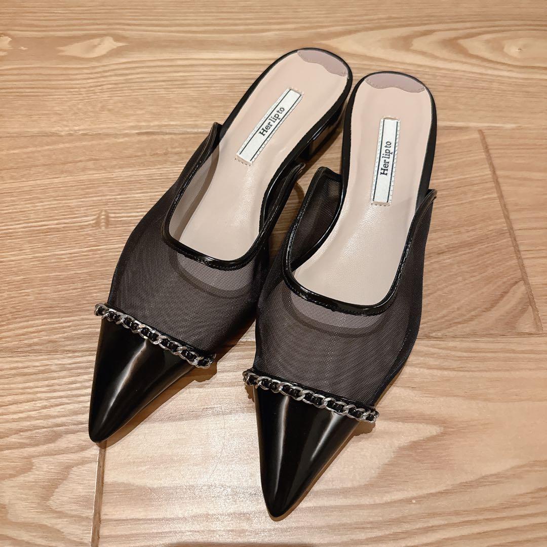 新品未使用】 Organza Chain Mules 37 herlipto - メルカリ