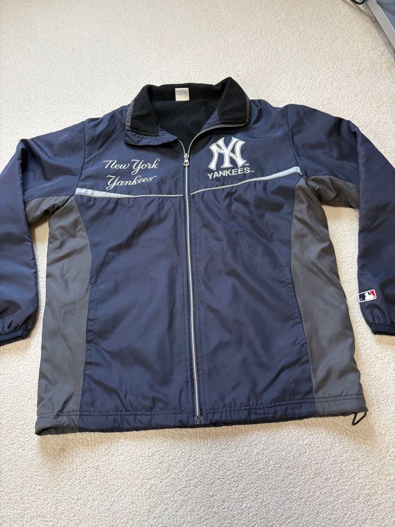 New York Yankees ナイロンジャケット ネイビー サイズS - メルカリ