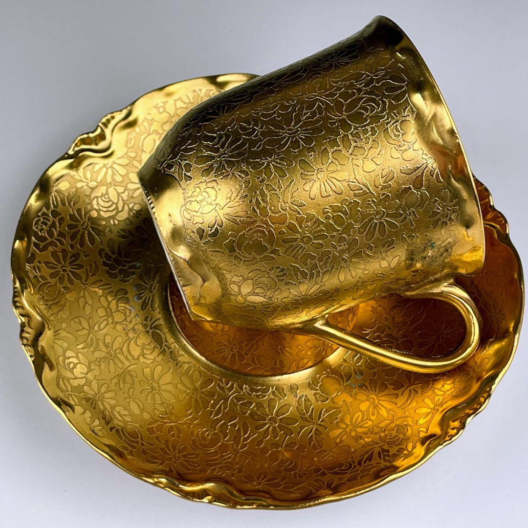 希少】フッチェンロイター 24K 金彩 カップ＆ソーサー ハンド