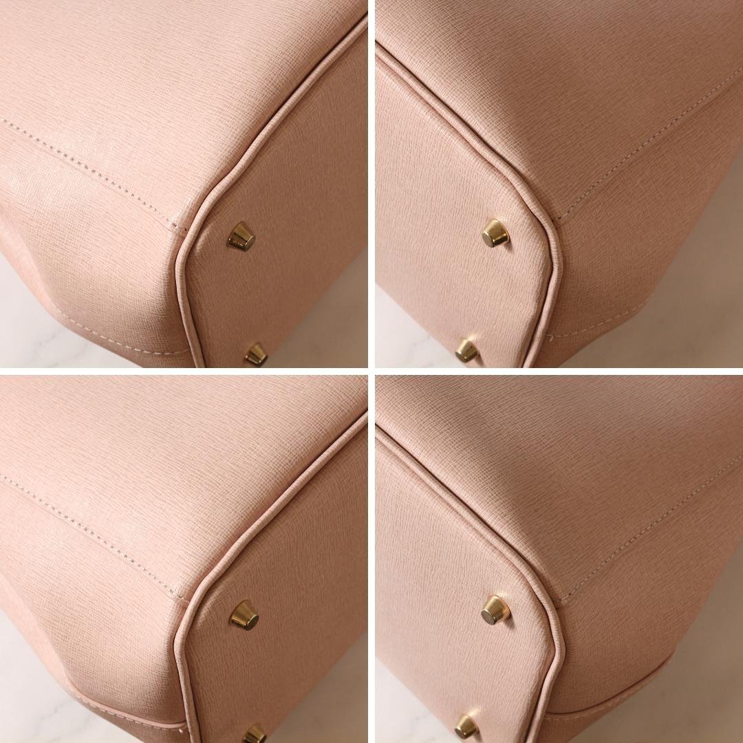 ✨極美品✨ フルラ LINDA トートバッグ 肩掛け 2way くすみピンク