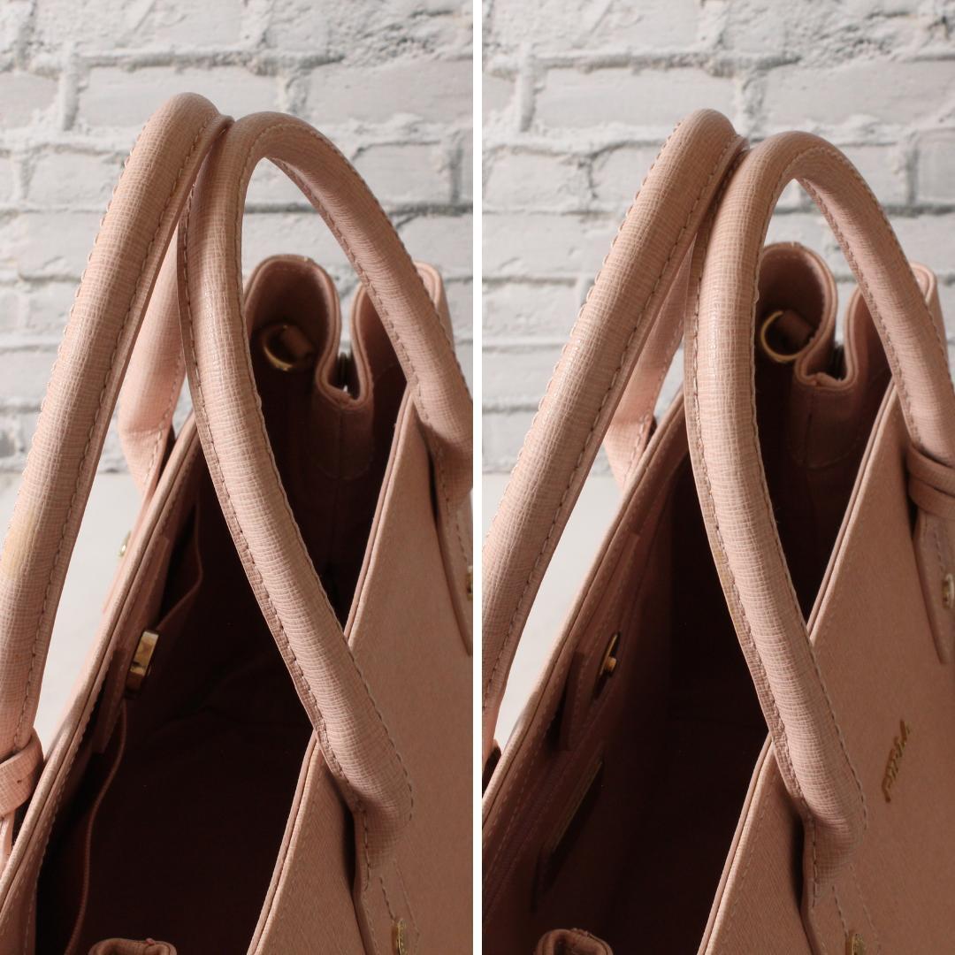 ✨極美品✨ フルラ LINDA トートバッグ 肩掛け 2way くすみピンク