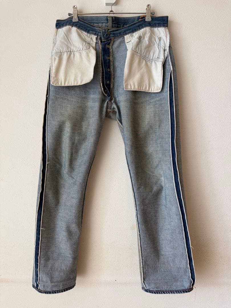 リーバイス501 66前期ノーリペア 実寸W32 縦落ち良好 ゴールデンサイズ