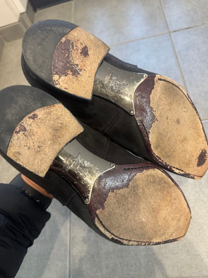 即日発送 LOUIS VUITTON ブラック ドレスシューズ 26.5