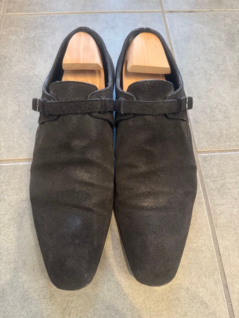 即日発送 LOUIS VUITTON ブラック ドレスシューズ 26.5
