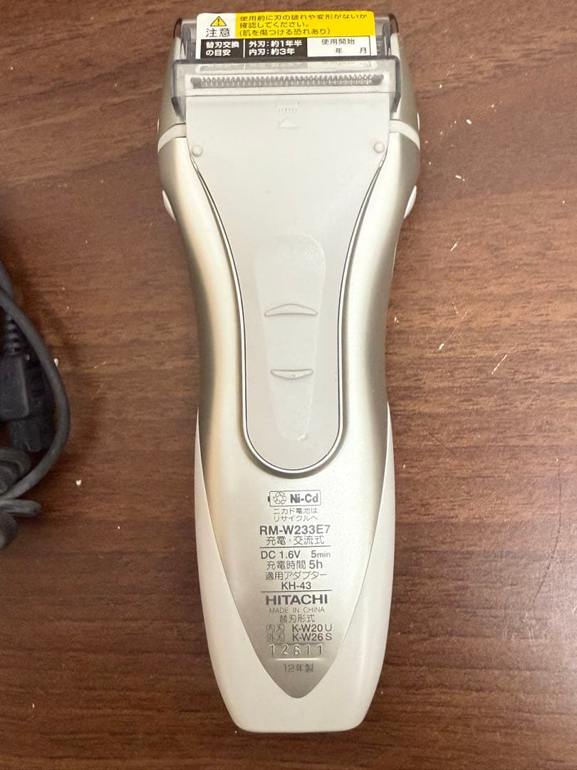 送料込み】HITACHI 電気シェーバー RM-W233E7 エス・ブレード - メルカリ