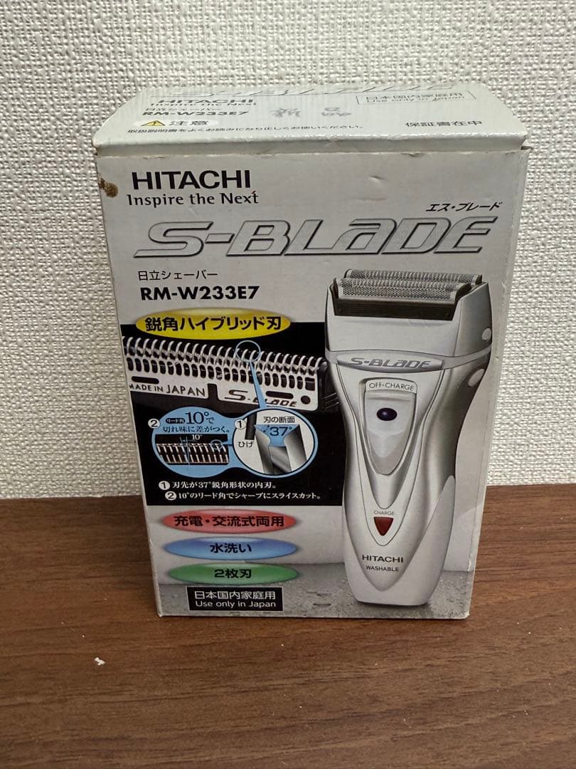 送料込み】HITACHI 電気シェーバー RM-W233E7 エス・ブレード - メルカリ