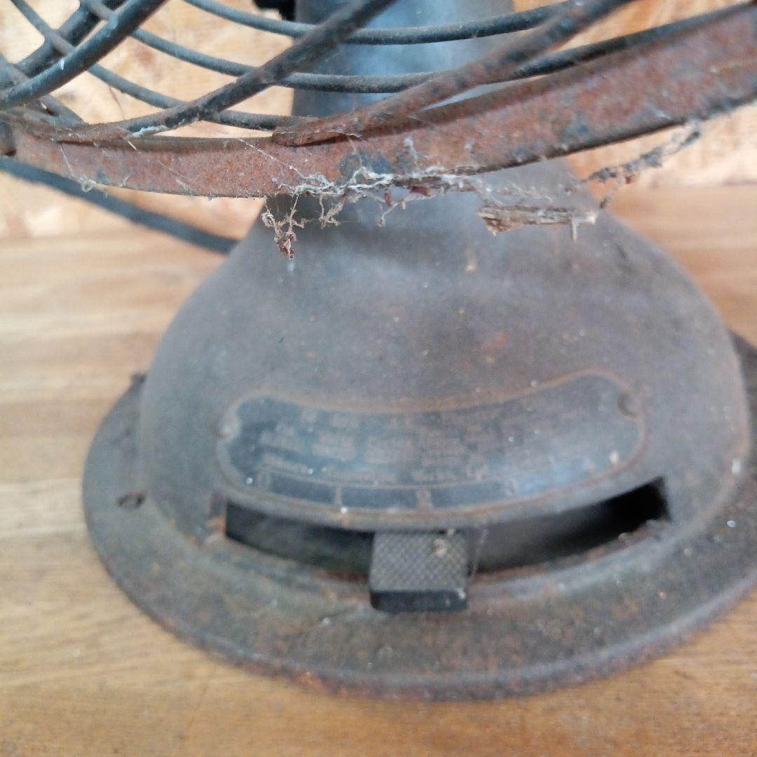 芝浦製作所 C-7032 英語表記 アンティーク 鉄製 扇風機 ジャンク