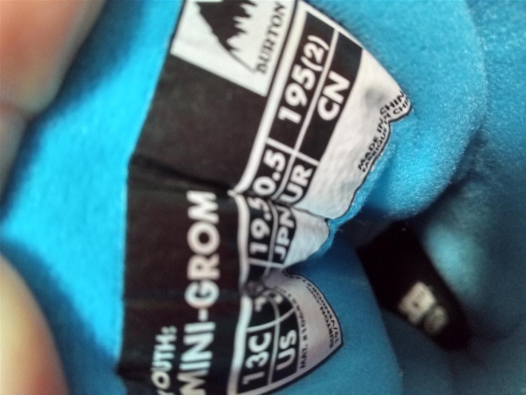 新品未使用　バートン　minigrom　ユース　19.5cm