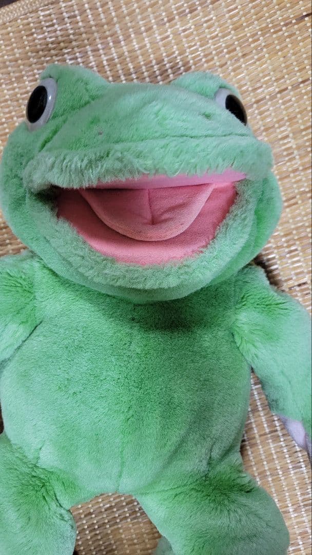 プレイトーキン カエル ぬいぐるみ ビッグサイズ パペット