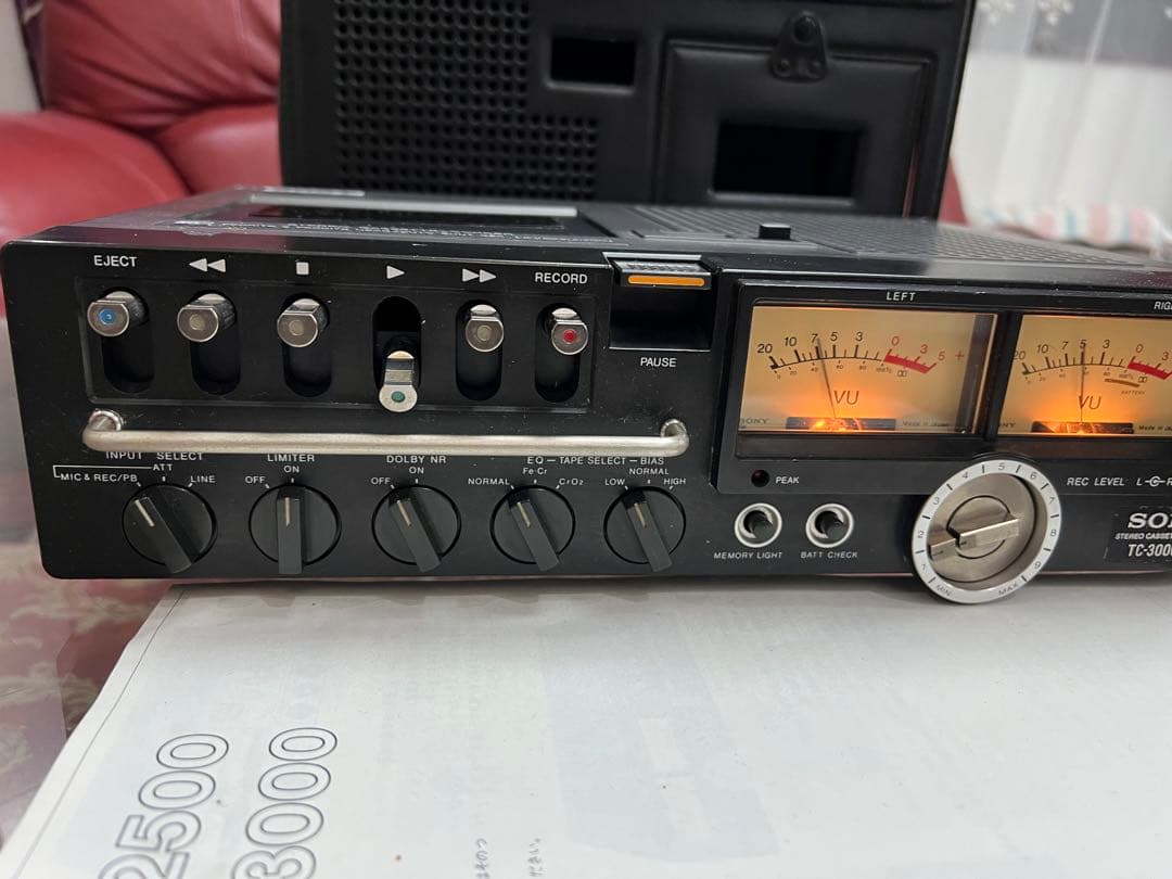 希少ソニー TC-3000SDデンスケ3000カセット中古品動作品美品(2)