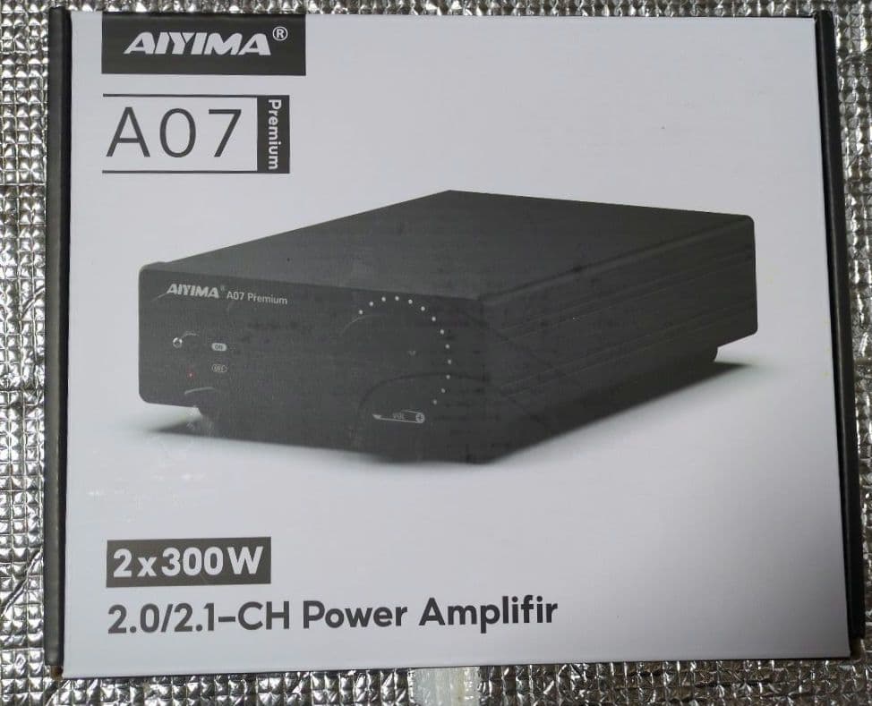 Aiyima A07 2x300W パワーアンプ 新品 音出し確認30秒のみa AIYIMA A07 Premium TPA3255 パワーアンプ 300Wx2 D級ステレオデジタル