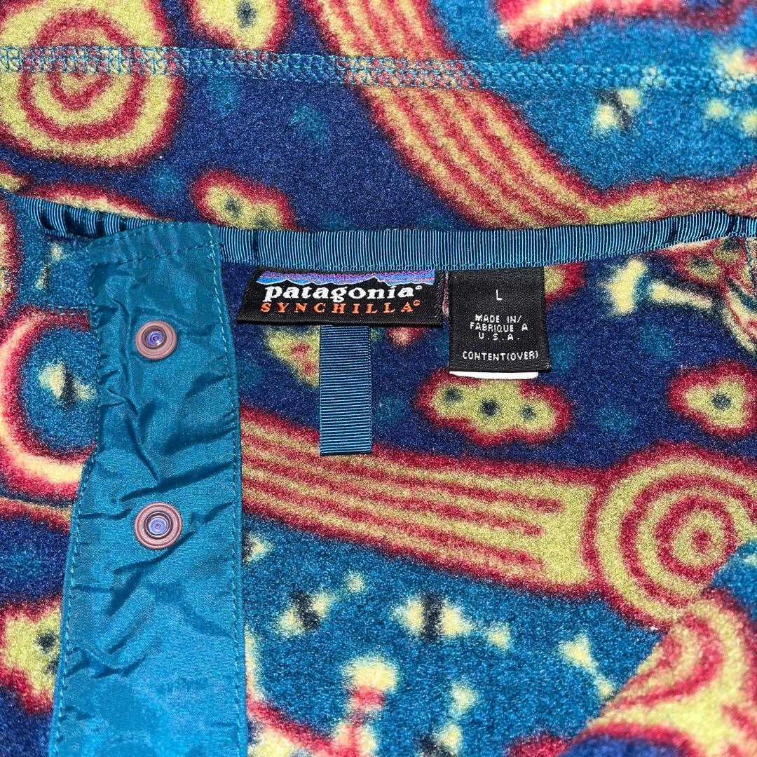 ヴィンテージ パタゴニア ワニ柄 L シンチラスナップT USA 90S - メルカリ