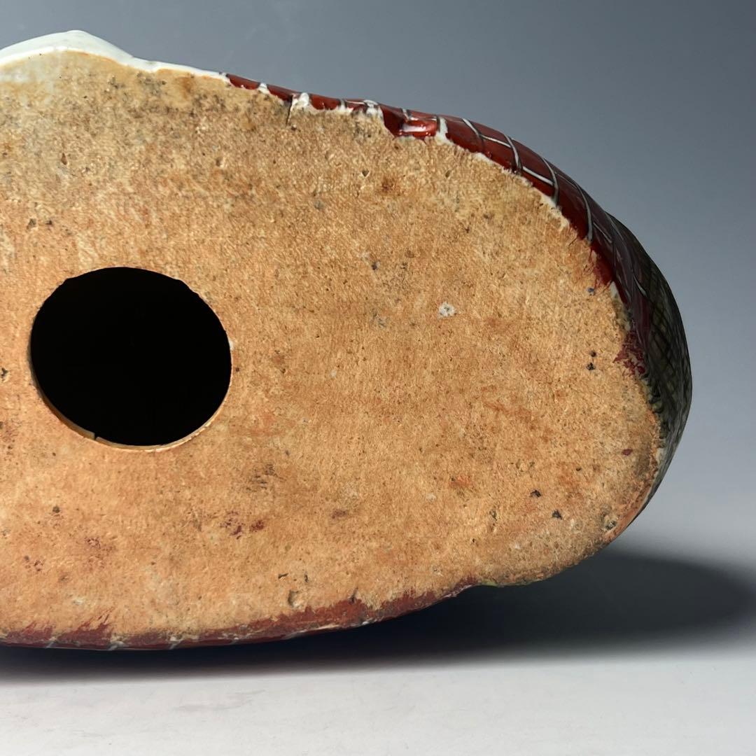 優美 粉彩布袋 江西景徳 朱茂記造 底款 色絵 布袋像 座布団付 仏教中国