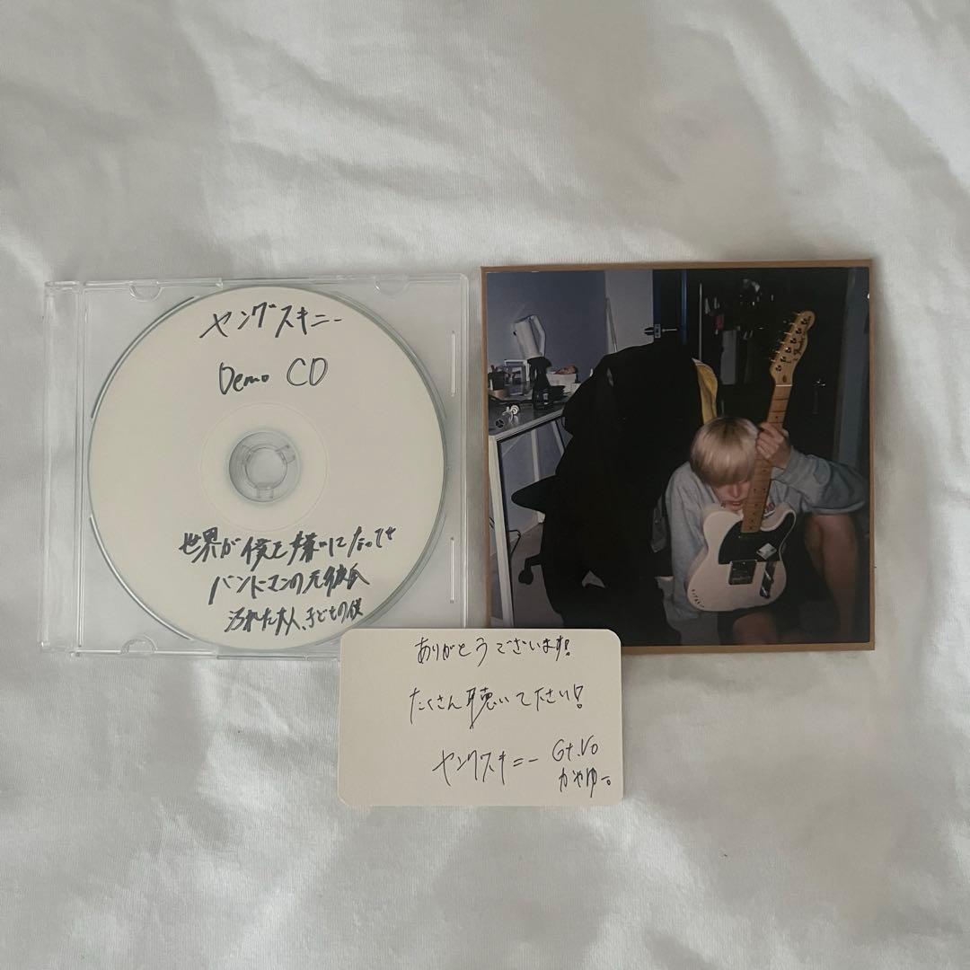 ヤングスキニーデモCD かやゆー弾き語りCD ステッカーセット - メルカリ