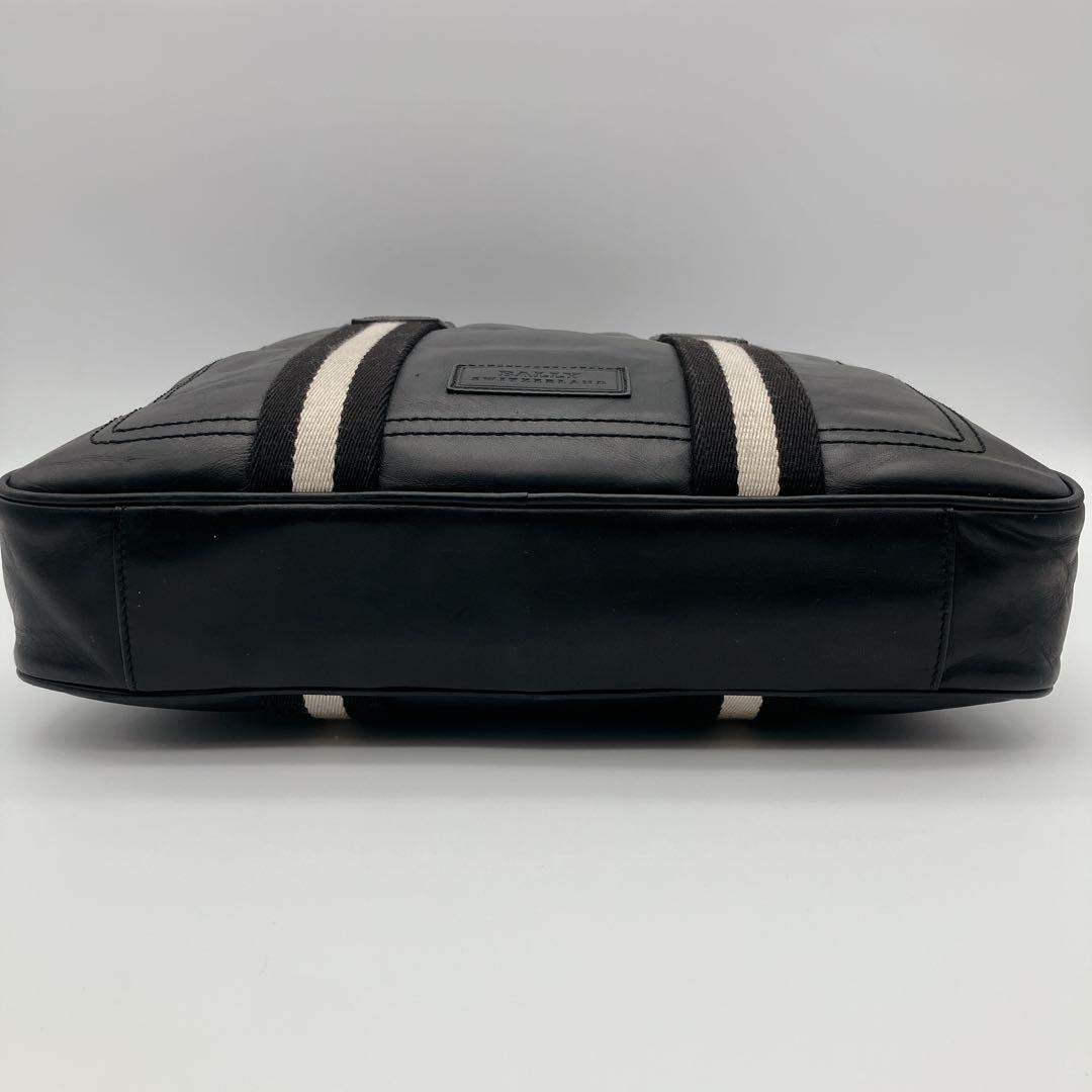 BALLY オールレザー ブリーフケース トレインスポッティング ブラック