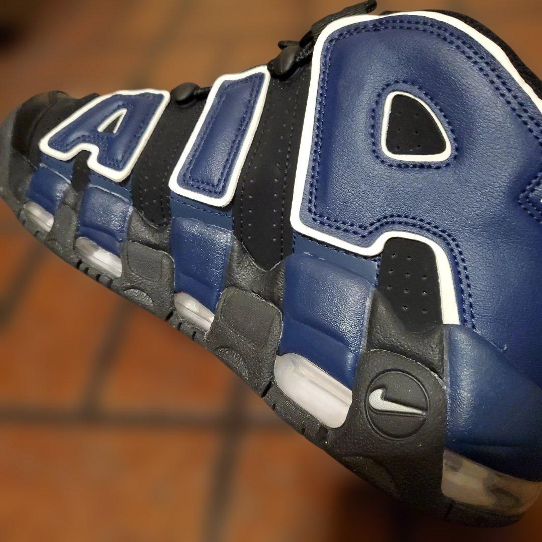 ナイキ エアモア アップテンポ '96 黒＆赤&ネイビー 27.5cm 美品